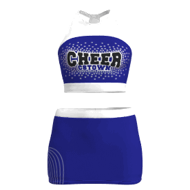 blue cheerleader costumes top for 10 year olds
