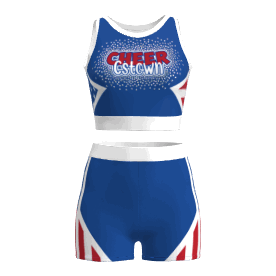 male red and white plus size cheer uniforms