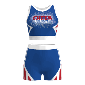  red and white plus size dance team practice wear