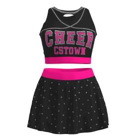 youth pink crop top all star cheer uniforms