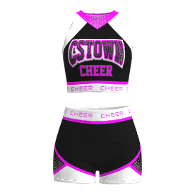 wholesale blue black and white practice cheer uniforms