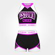 wholesale blue black and white practice cheer uniforms