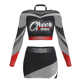 womens black and gold vintage cheerleading uniforms