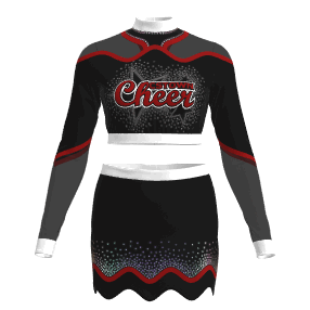 women red plus size cheerleader outfit