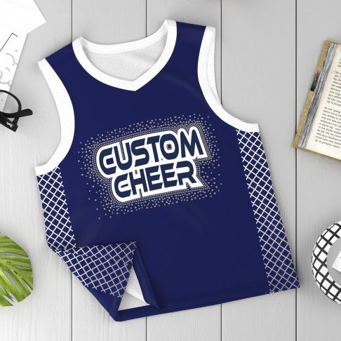 new design custom logo basketball jersey blue 4