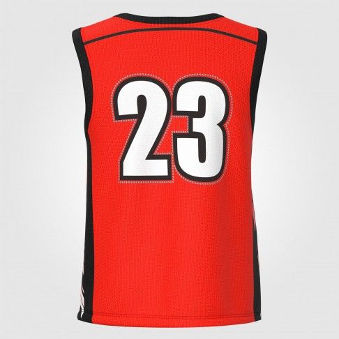 new design custom logo basketball jersey red 2