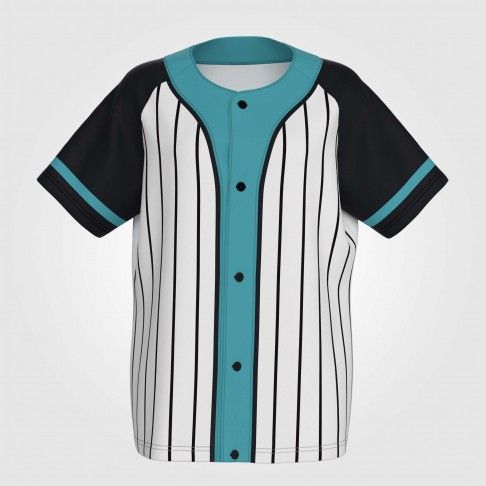 custom sublimated black jersey baseball shirts white 2