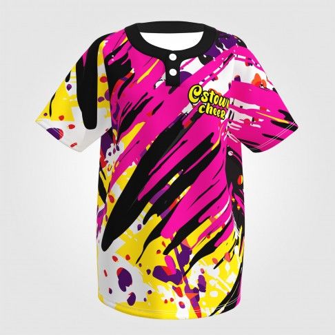 custom plain baseball jerseys for men pink 0