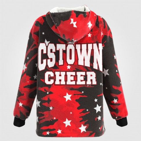 cheer blanket hoodie near me red 1