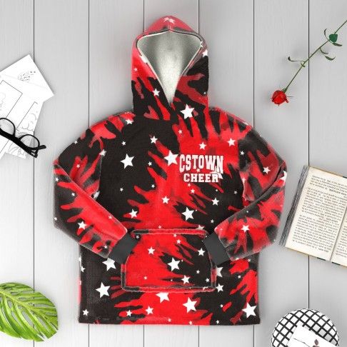 cheer blanket hoodie near me red 4