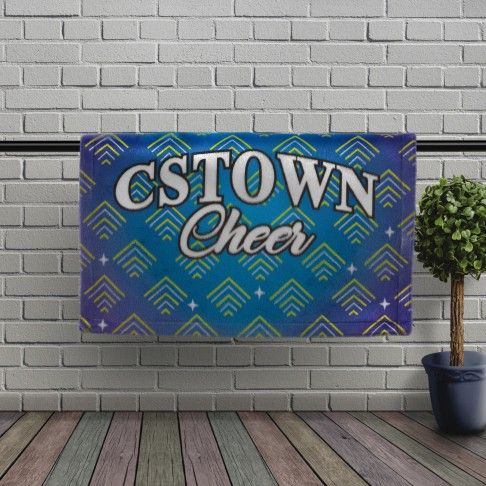 flannel custom photo cheersport blanket blue 0