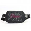 custom black waist pack cheer belt bag black