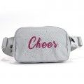 custom black waist pack cheer belt bag grey