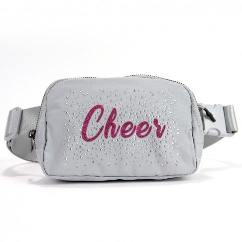 custom black waist pack cheer belt bag grey 0