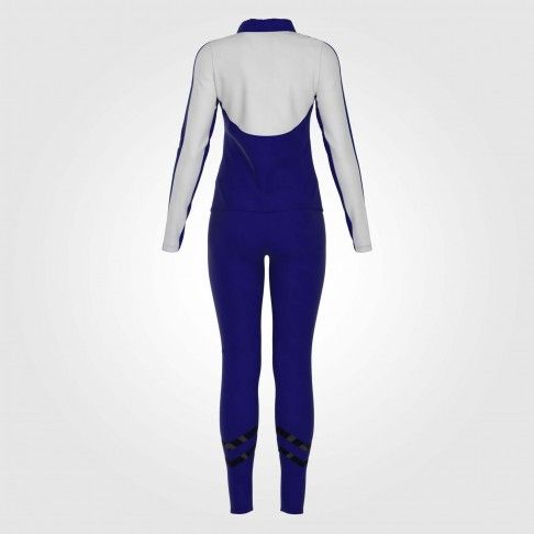 dance warm up jacket and pants blue 3