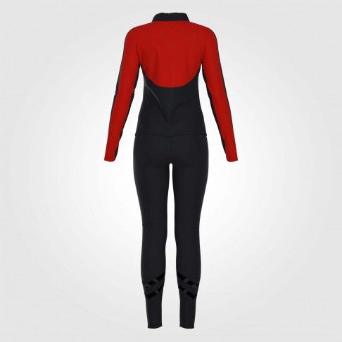 dance warm up jacket and pants red 3