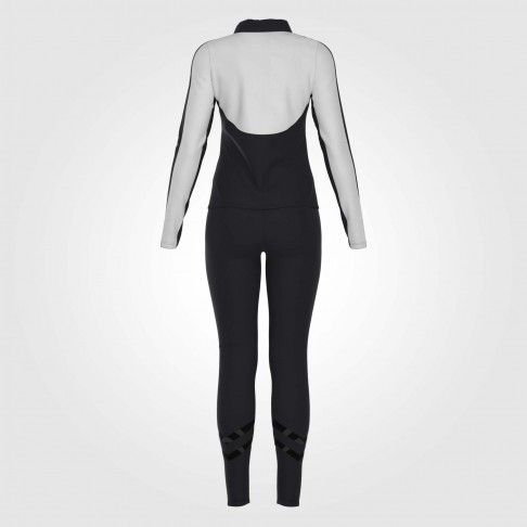 dance warm up jacket and pants white 3