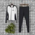 dance warm up jacket and pants white