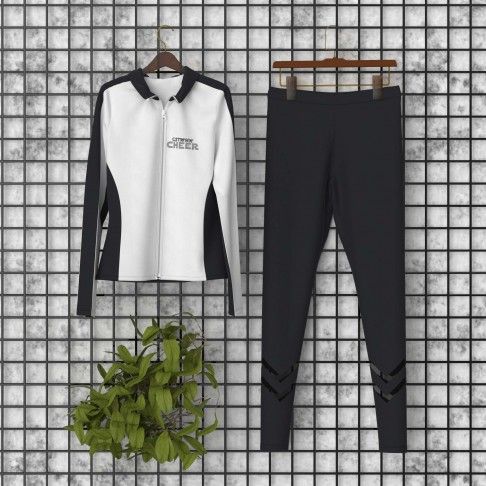 dance warm up jacket and pants white 0