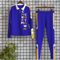 youth custom team warm up sets blue