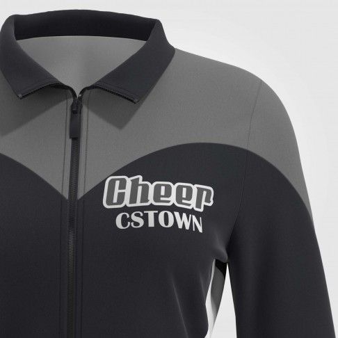 custom zip up cheer warm ups black 5