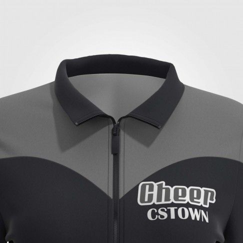 custom zip up cheer warm ups black 6