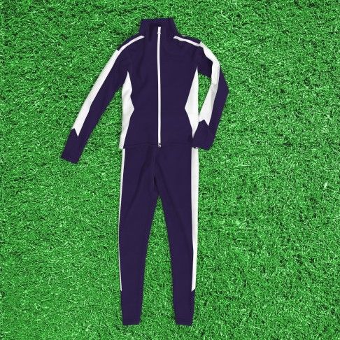 custom cheerleading warm up suits blue 1