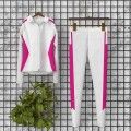 custom cheerleading warm up suits white