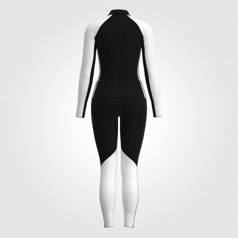 custom youth cheer warm up suits black 3
