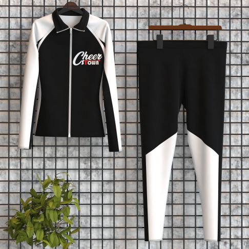 custom youth cheer warm up suits black 0