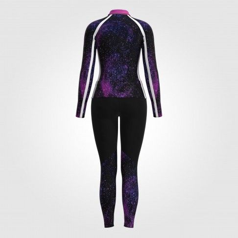 custom youth cheer warm up suits purple 3