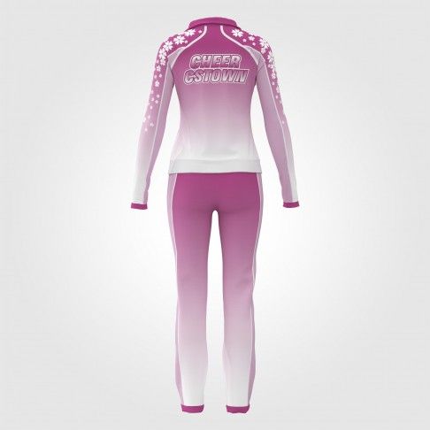 cheap cheerleading warm up suit purple 1