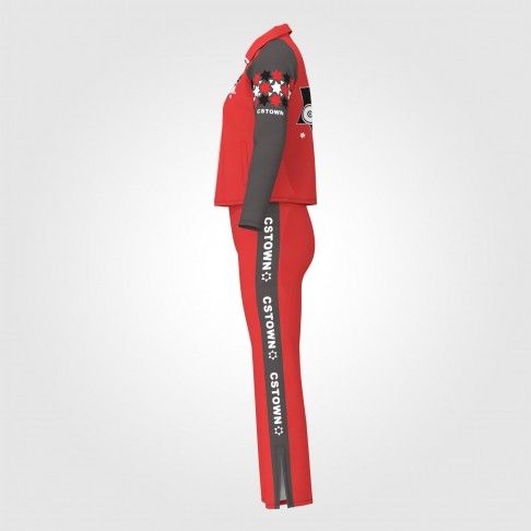 custom youth cheer uniforms cheerleading warm up red 2