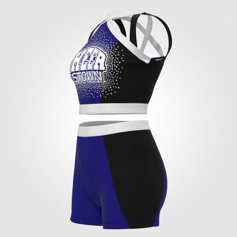 youth green cheerleading shells blue 5