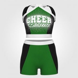 youth green cheerleading shells