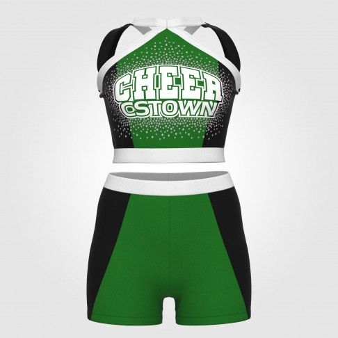 youth green cheerleading shells green 2