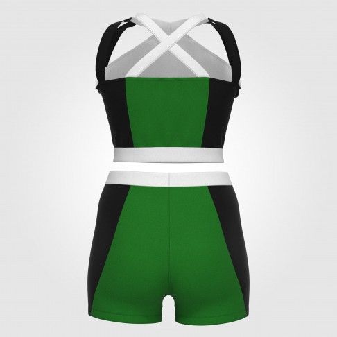 youth green cheerleading shells green 3