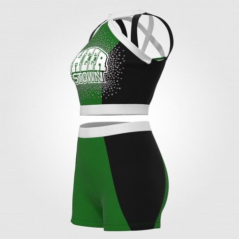 youth green cheerleading shells green 5