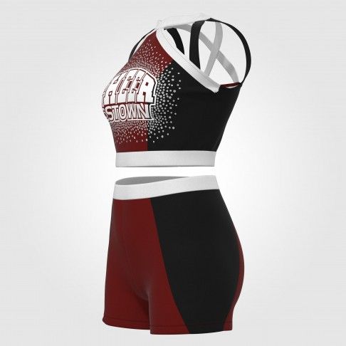 youth green cheerleading shells red 5