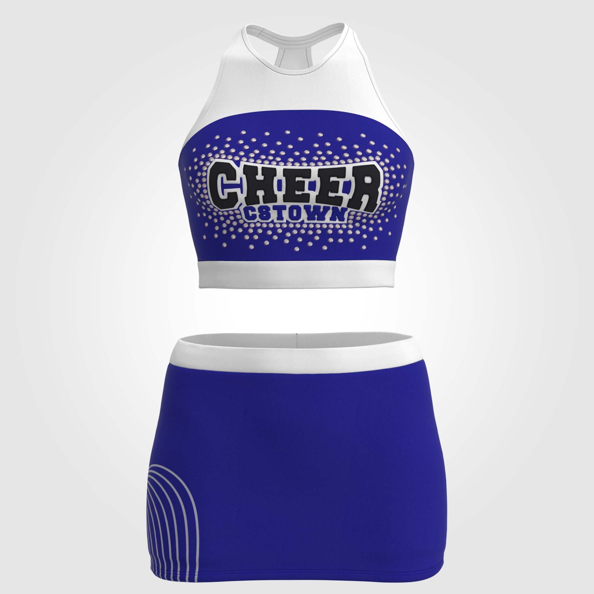 blue cheerleader costumes top for 10 year olds