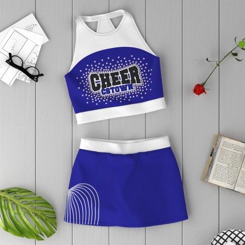 blue cheerleader costumes top for 10 year olds blue 1