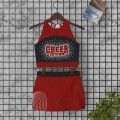 blue cheerleader costumes top for 10 year olds red
