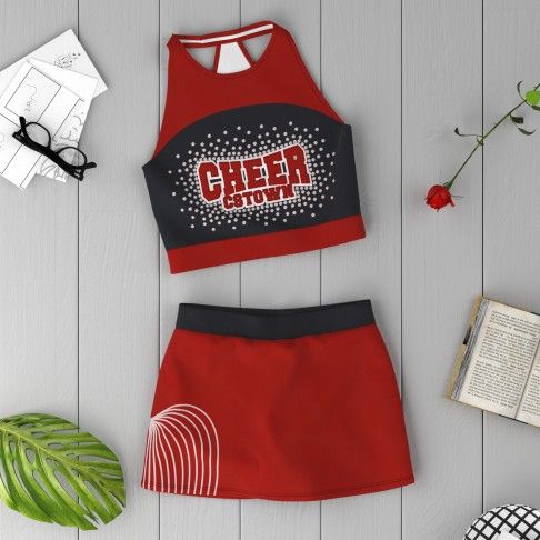 blue cheerleader costumes top for 10 year olds red 1