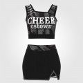 youth green cheer practice outfits black