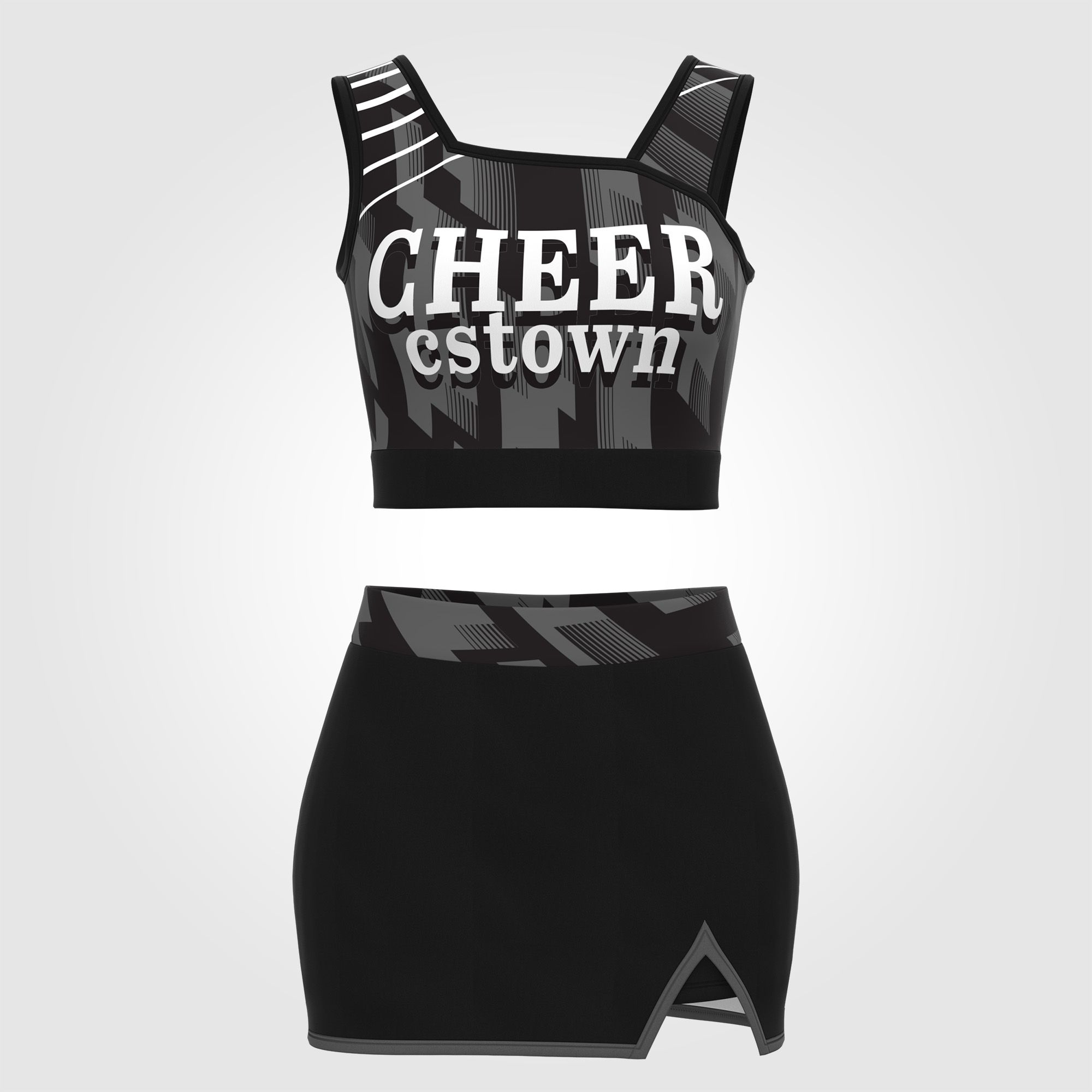 youth green cheer practice outfits