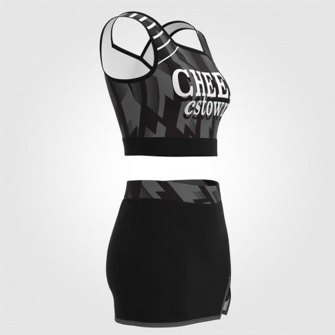 youth green cheer practice outfits black 3