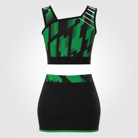 youth green cheer practice outfits green 1