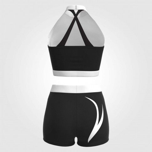 youth pink cheerleader top costume black 3