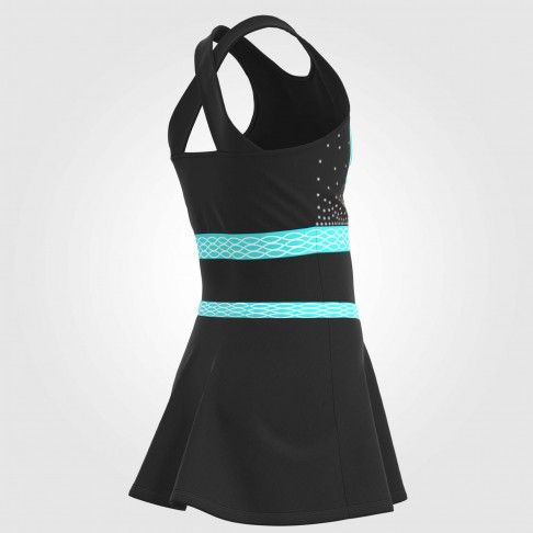 discount light blue youth two piece cheerleader top costume black 6