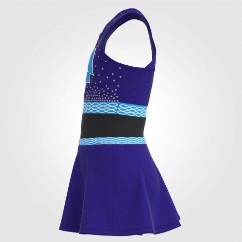 discount light blue youth two piece cheerleader top costume blue 4